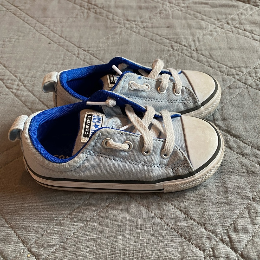 Blue Converse - kids 9C